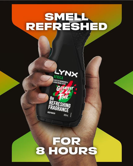 Lynx Black Shower Gel Africa 400ml
