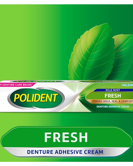 Polident Denture Adhesive Cream Fresh Mint 60g