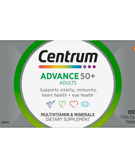 Centrum Advance Multivitamin 50+ 100 Tablets