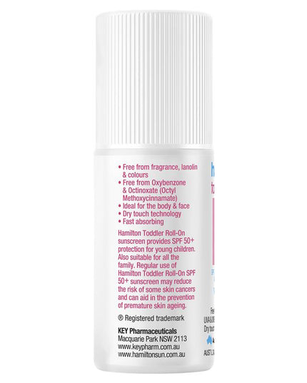 Hamilton Sun SPF 50+ Toddler Roll On 50ml