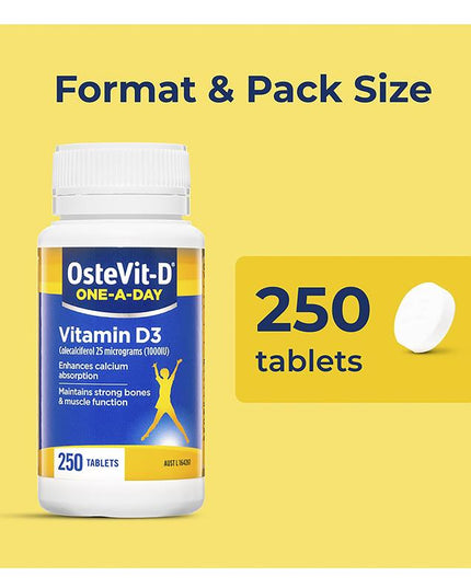 OsteVit-D Vitamin D3 One-A-Day 250 Tablets