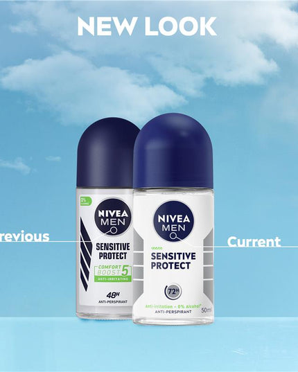 NIVEA MEN Sensitive Protect 48H Roll On Deodorant 50ml