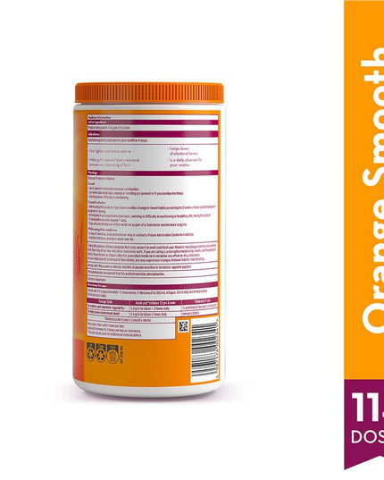 Metamucil Fibre Supplement Smooth Orange 114 Dose 673g