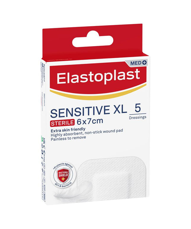 Elastoplast Sensitive Dressing XL 6x7cm 5 Dressings