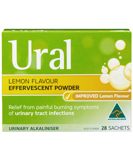 Ural Effervescent Powder Lemon 28 Sachets