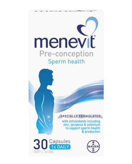 Menevit 30 Capsules NEW
