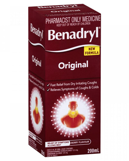 Benadryl Original Liquid Berry Flavour 200mL