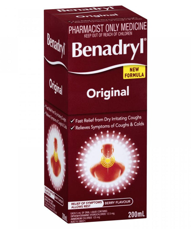 Benadryl Original Liquid Berry Flavour 200mL