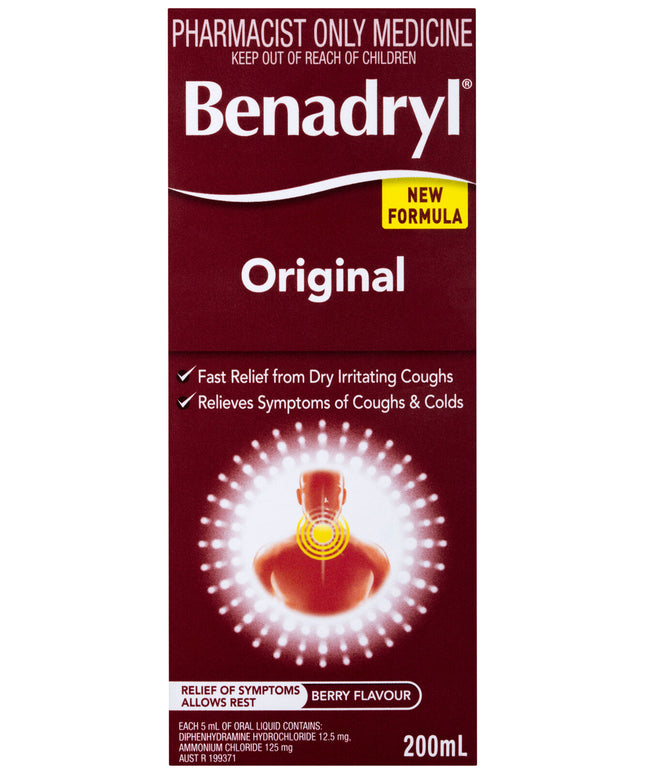 Benadryl Original Liquid Berry Flavour 200mL