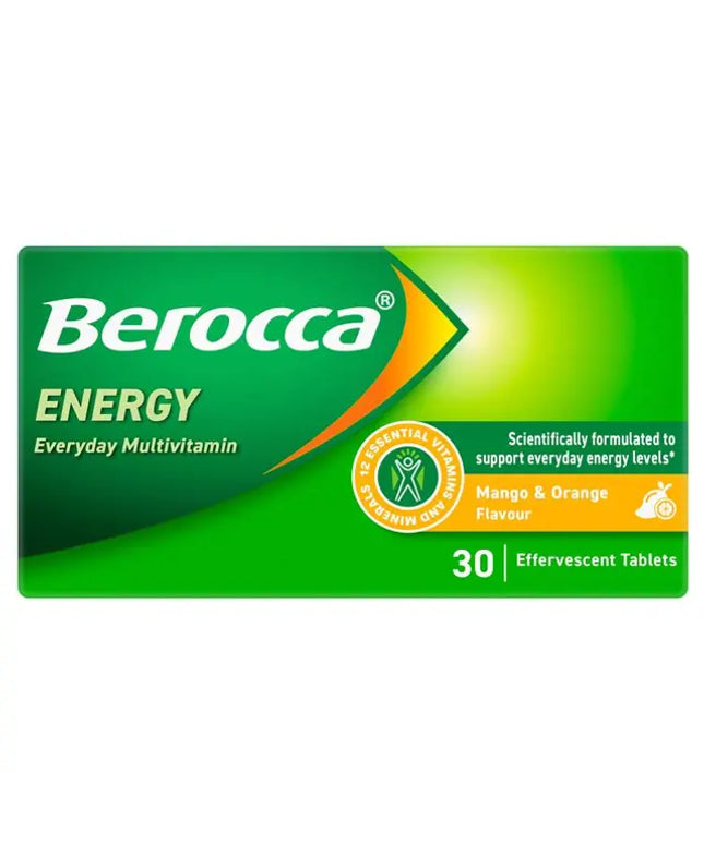 Berocca Energy Mango And Orange 30 Tablets