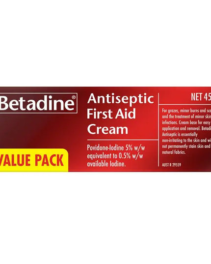 Betadine Antiseptic First Aid Cream 45g