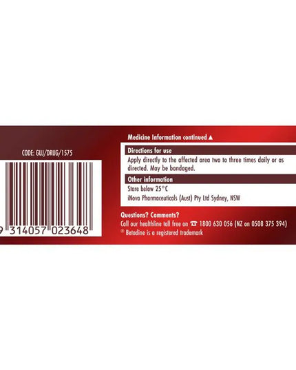 Betadine Antiseptic First Aid Cream 45g