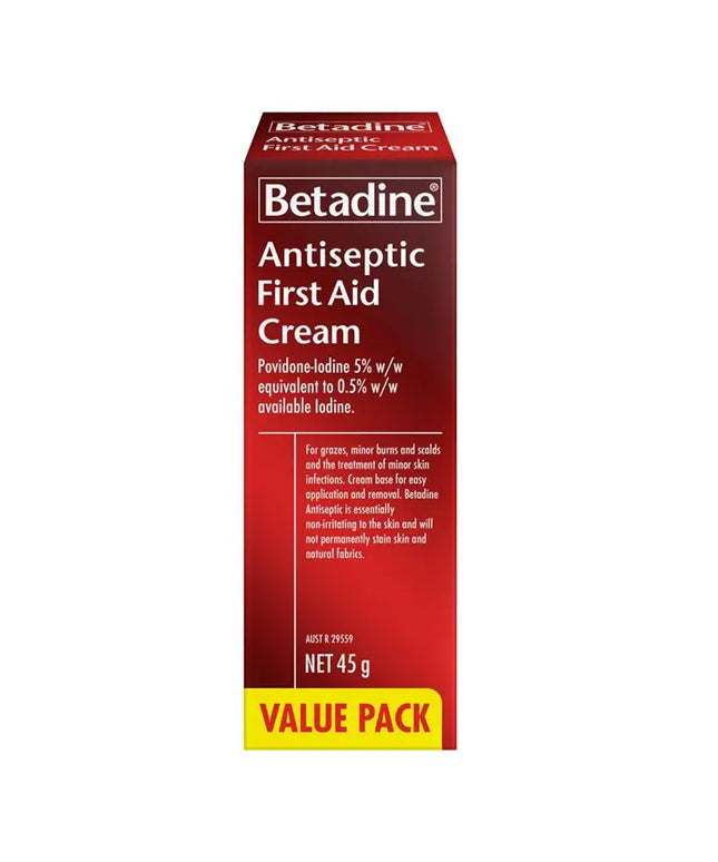 Betadine Antiseptic First Aid Cream 45g