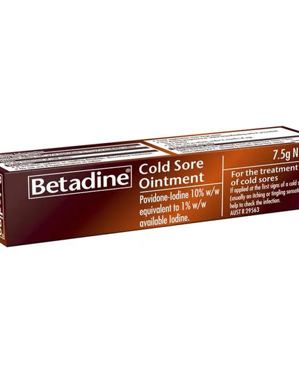 Betadine Cold Sore Ointment Cream 7.5g