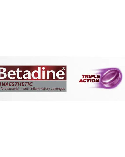 Betadine Sore Throat Anaesthetic Berry 36 Lozenges