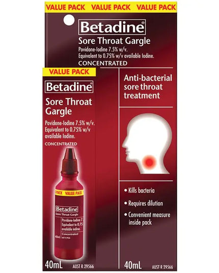 Betadine Sore Throat Gargle 40ml