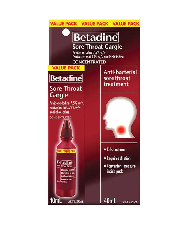 Betadine Sore Throat Gargle 40ml
