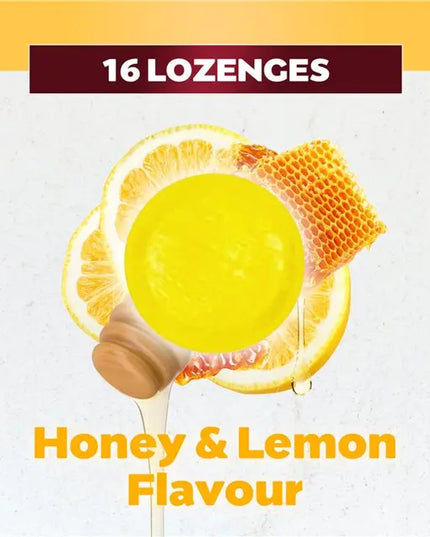 Betadine Sore Throat Lozenges Soothing Honey & Lemon Flavour 16 Pack