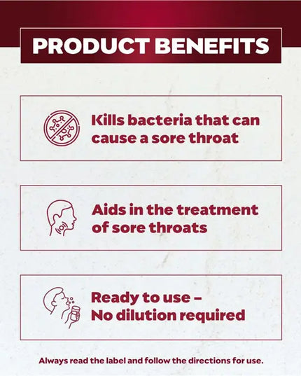 Betadine Sore Throat Ready To Use 200ml