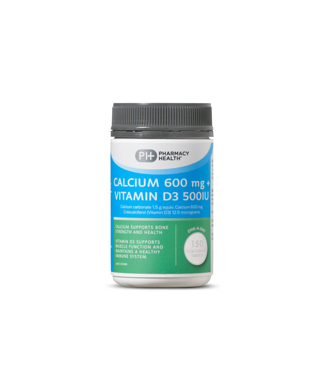 Calcium 600 + Vitamin D3 500iu Tablets