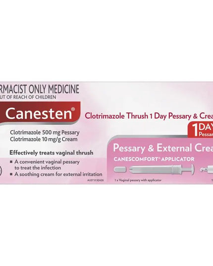 Canesten 1 Day Thrush Treatment Pessary & External Cream