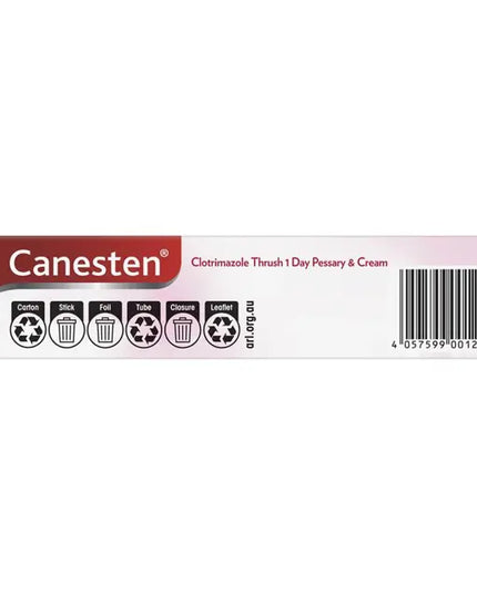 Canesten 1 Day Thrush Treatment Pessary & External Cream