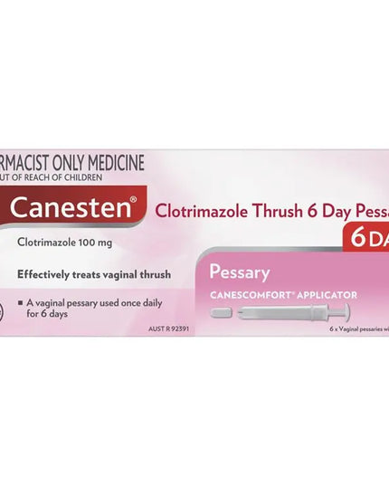 Canesten 6 Day Thrush Treatment Pessary