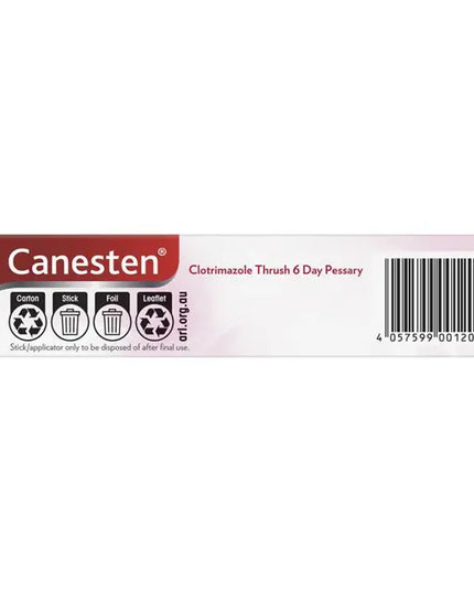 Canesten 6 Day Thrush Treatment Pessary