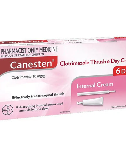 Canesten Clotrimazole Thrush Treatment 6 Day Cream 1%