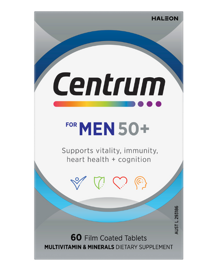 Centrum for Men 50+ 60 Tablets