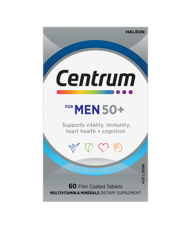 Centrum for Men 50+ 60 Tablets