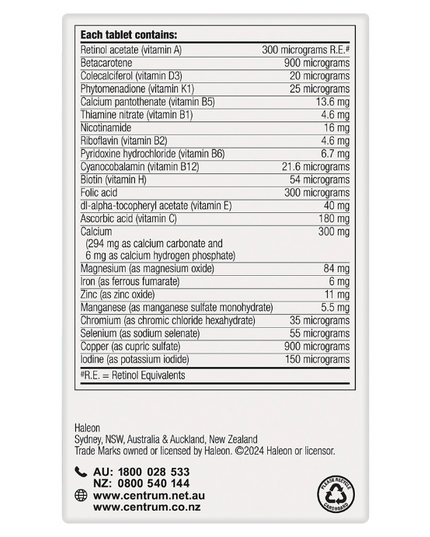 Centrum for Men 60 Tablets