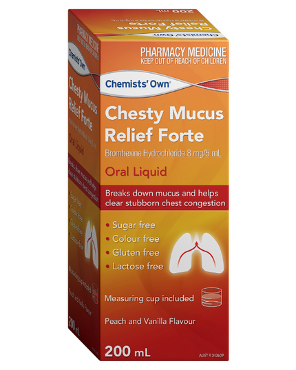 Chemists' Own Chesty Mucus Relief Forte Bottle 200mL