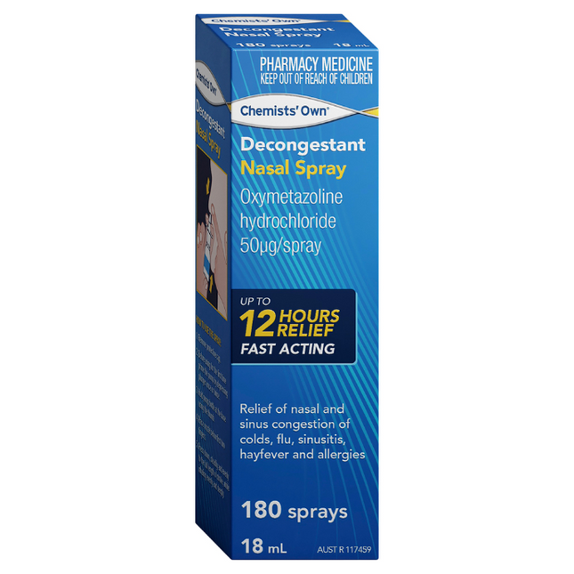 Chemists' Own Nasal Decongestant Spray (180 Sprays) 18mL