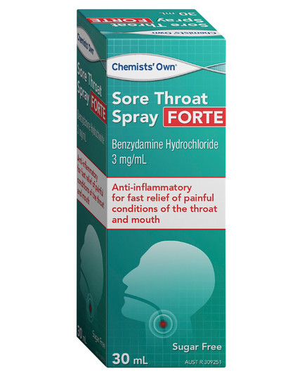 Chemists' Own Sore Throat Spray Forte 30mL
