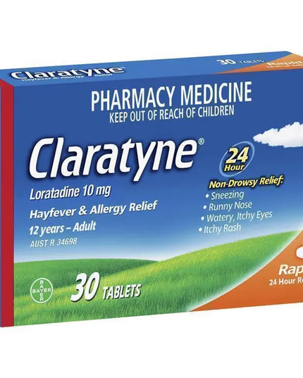 Claratyne Allergy Hayfever Relief Antihistamine Tablets 30 pack