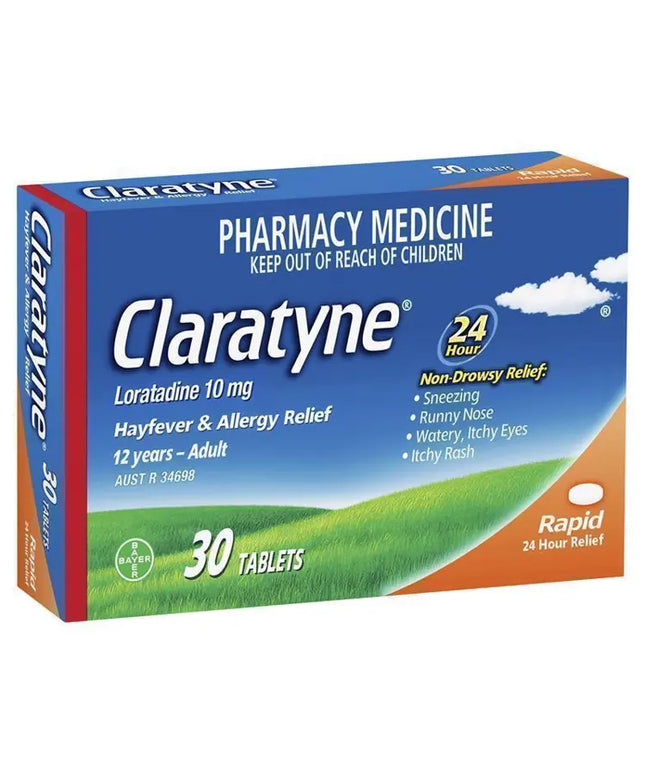 Claratyne Allergy Hayfever Relief Antihistamine Tablets 30 pack
