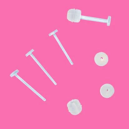 Clear Plastic Studs