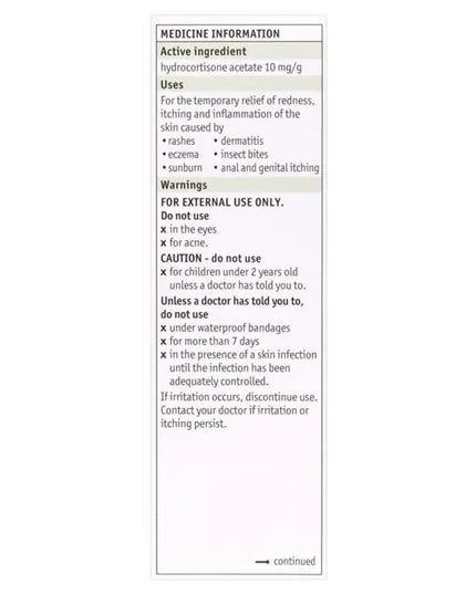 Pharmacist Only Cortic DS Ointment 1% 30g - Hydrocortisone (S3)