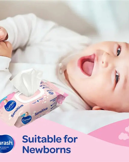 Curash Baby Sensitive Wipes 3 X 80 Bulk Pack