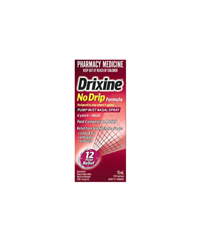 DRIXINE 12 Hour Relief No Drip Original Nasal Spray 15mL