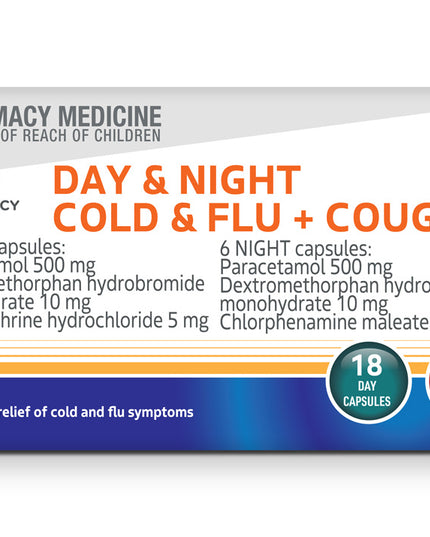 Day & Night Cold & Flu + Cough 48 Capsules