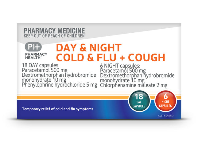 Day & Night Cold & Flu + Cough 48 Capsules