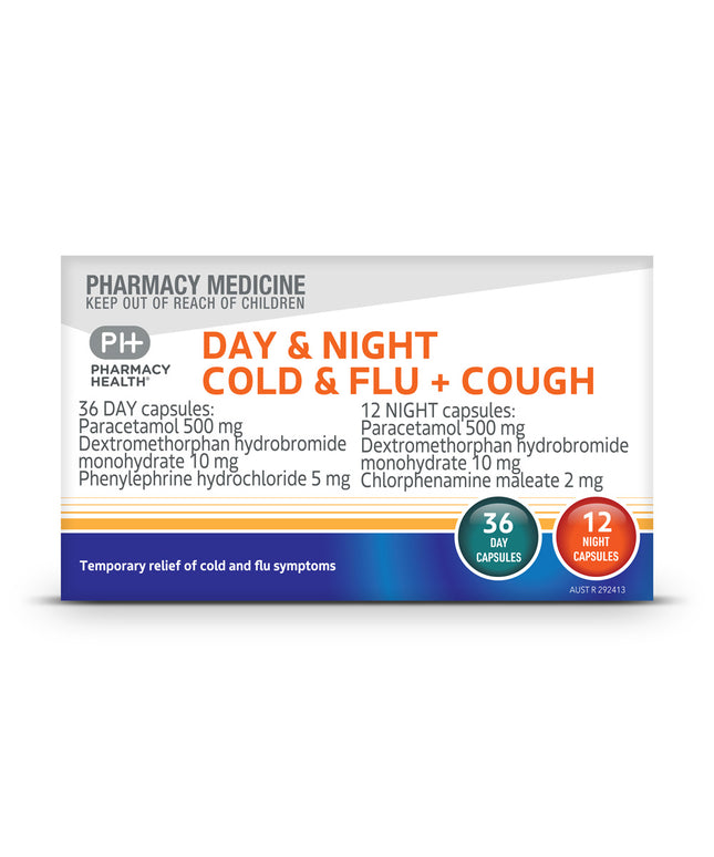 Day & Night Cold & Flu + Cough 48 Capsules