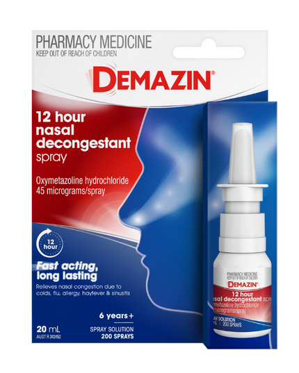 Demazin 12 Hour Nasal Decongestant Spray 20mL