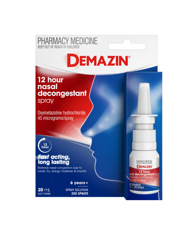 Demazin 12 Hour Nasal Decongestant Spray 20mL