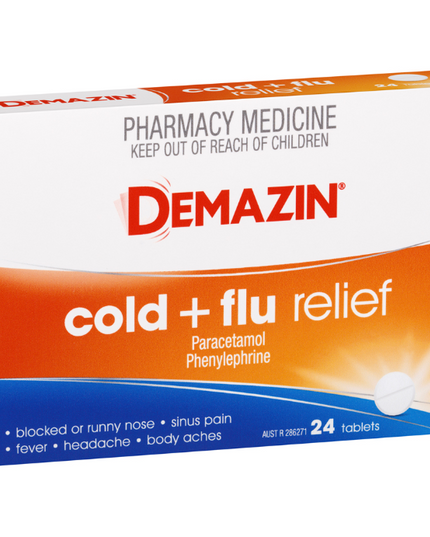 Demazin Cold & Flu Relief 24 Tablets