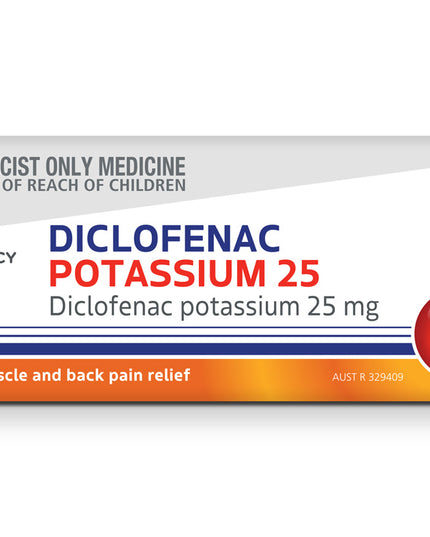 Diclofenac Potassium 25 Tablets