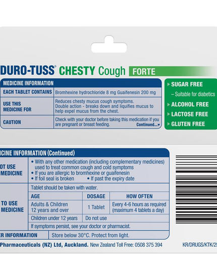 Duro-tuss Chesty Forte 24 Tablets