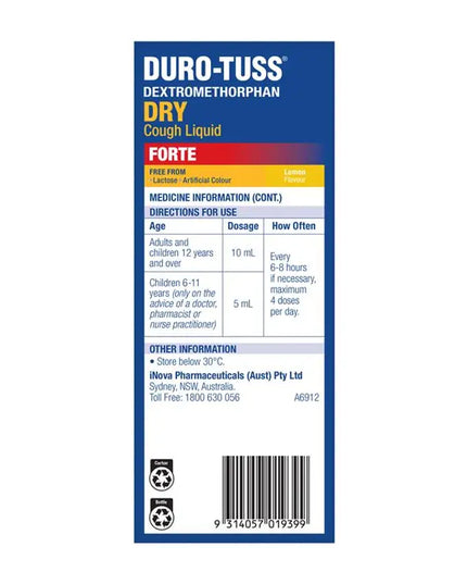 Durotuss Dry Cough Liquid Forte 200ml